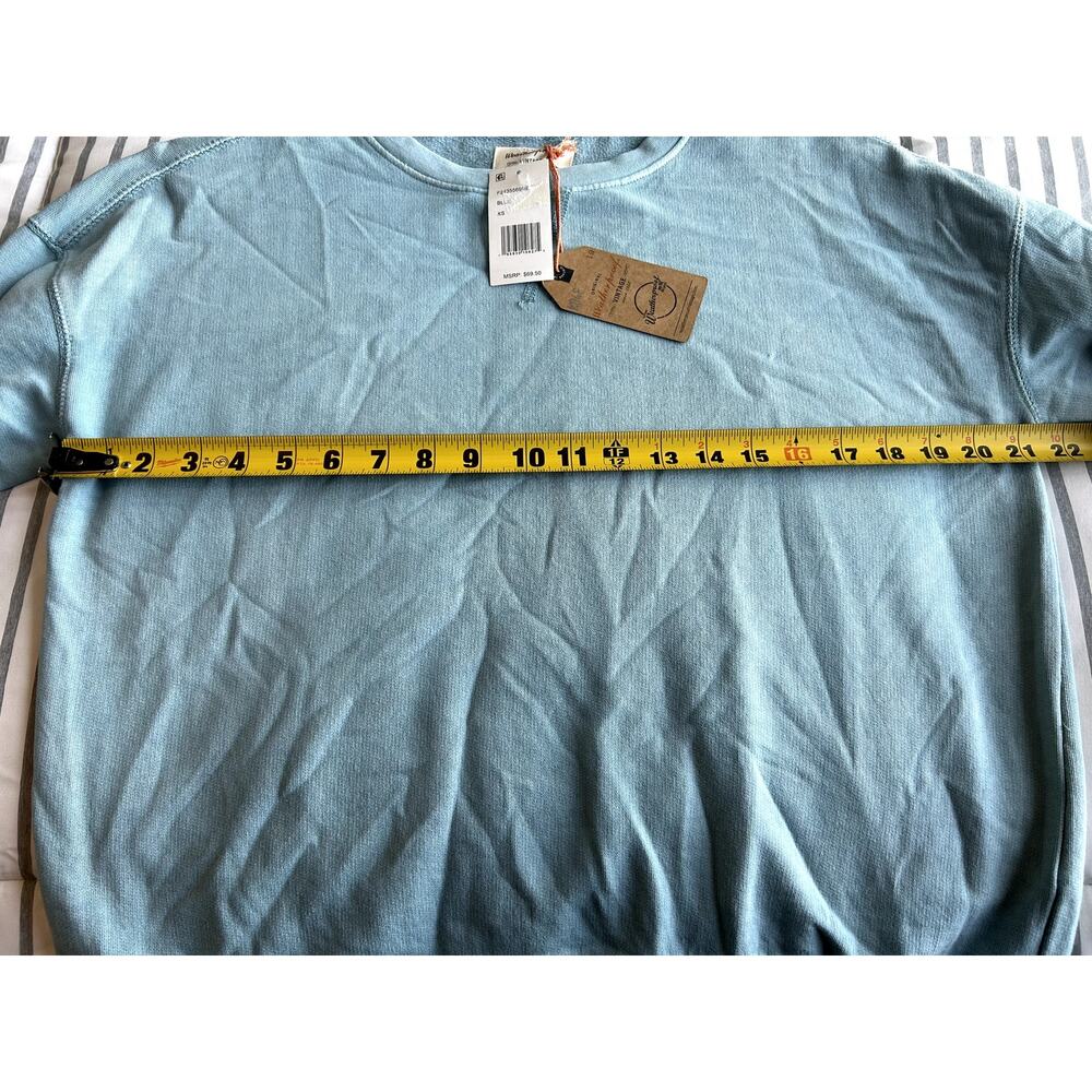 NWT Weatherproof Vintage Crew Neck Sweatshirt – Blue, Women’s XS - Picture 9 of 11